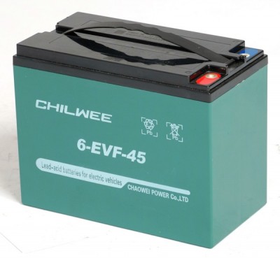 Аккумулятор 12V 6-EVF-45 GEL тяговый CHILWEE 45Ah