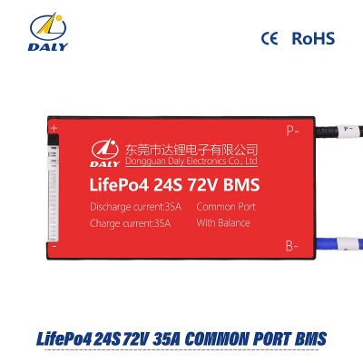 BMS LFP 24S 72V 35A DALY common port with balance